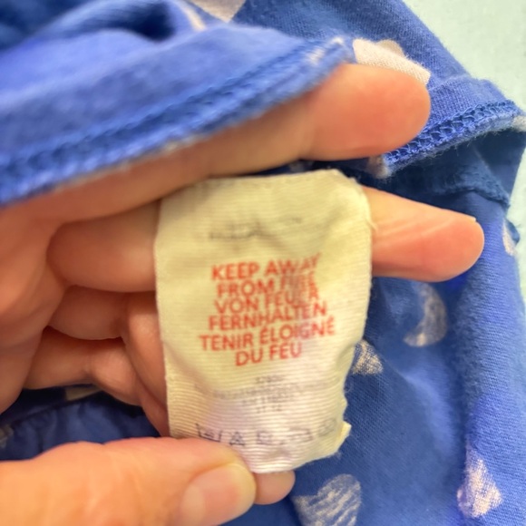 Mini Boden Girls’ Blue and Pink Heart Polka Dot Ruffle Mini Skirt with Shorts​ - Picture 5 of 8